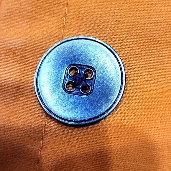 EUC Rafaella Petite women's orange cotton blended blazer jacket coat, M - Picture 10 of 11